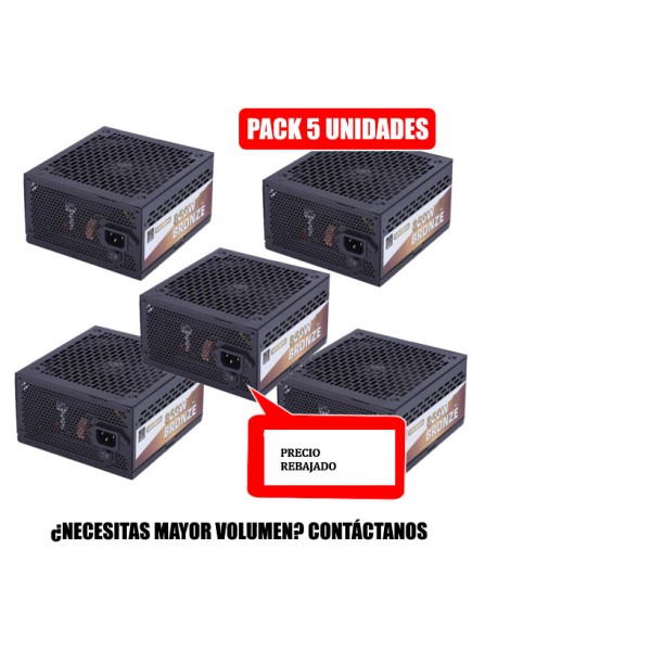 Fuente de Poder ADK-A850S Aurion 850W Certificada 80 Plus Bronze PACK 5 UNIDADES