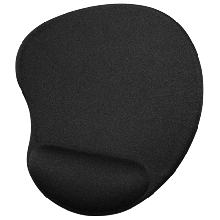Mousepad  Apoya Muneca Sólido Ergonomico Gel Negro