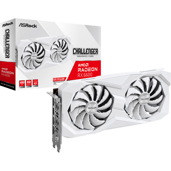 Tarjeta de Video AMD Radeon RX 6600 Challenger White 8GB
