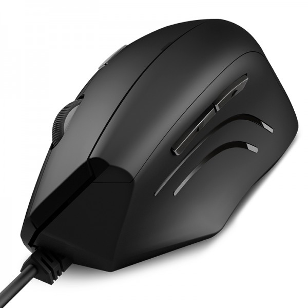 Mouse Ergonomico Alambrico Klip Xtreme Krest 1600dpi Negro (KMO-505)