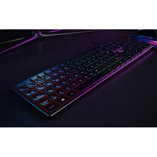 Kit Gamer Teclado + Mouse + Mousepad Xtech Hasha, 1.200Dpi, Anti Ghosting Espanol, Negro (XTK-535S)