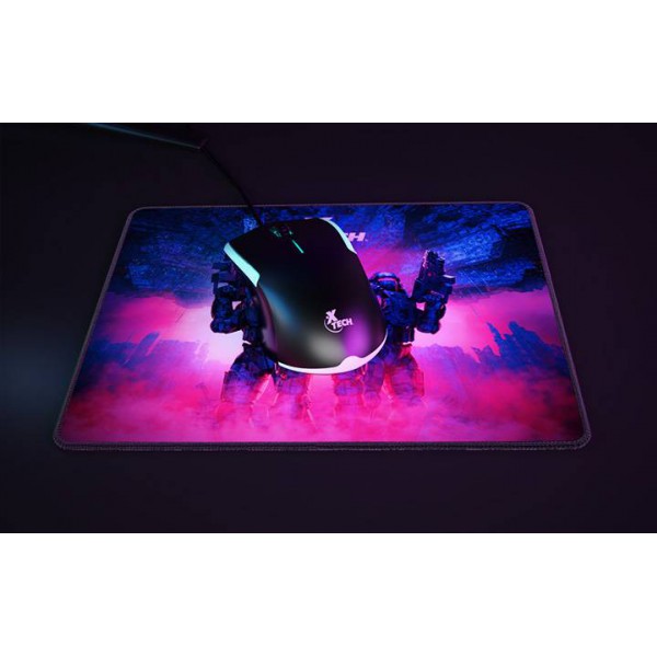 Kit Gamer Teclado + Mouse + Mousepad Xtech Hasha, 1.200Dpi, Anti Ghosting Espanol, Negro (XTK-535S)