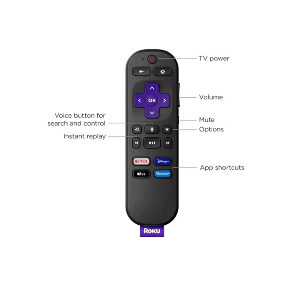 Reproductor Streaming Roku Express Hd 4K HDR 3940RW2 (3940RW2)