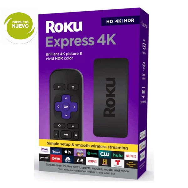 Reproductor Streaming Roku Express Hd 4K HDR 3940RW2