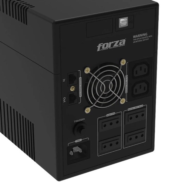 UPS Forza NT-1802PRO-C 1800VA 900W Line Interactive AVR 220V con 6 Tomas (NT-1802PRO-C)